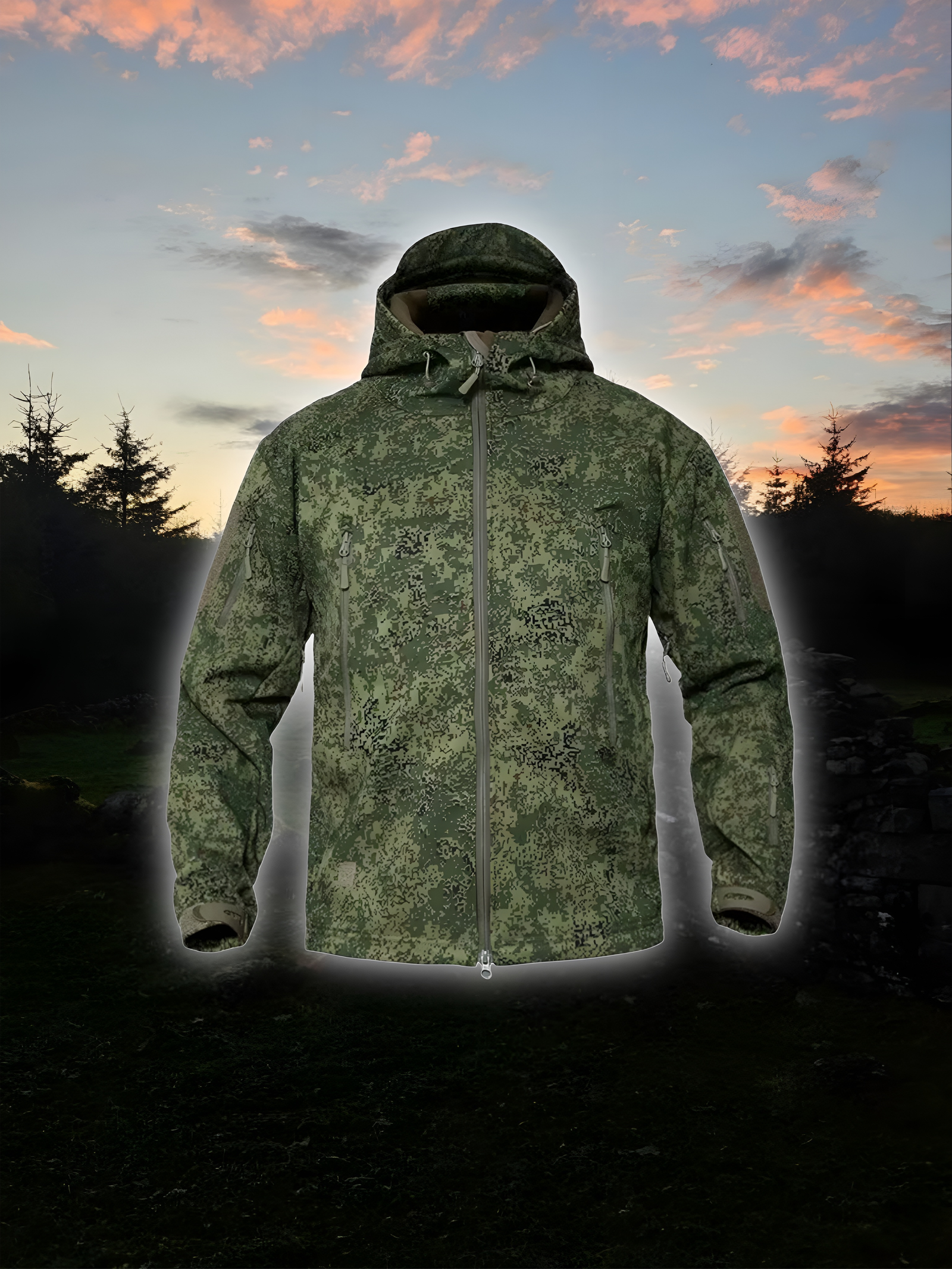Russian Digital Flora/EMR Winter Coat